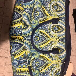 Stylish Blue and Green Paisley Travel Bag